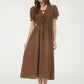 Nadine Puff Sleeve Midi Dress