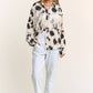 The Reba Floral Fringe Button Up Blouse