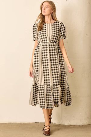 Gingham Please Midi Dress