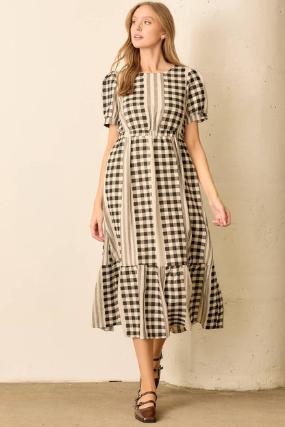 Gingham Please Midi Dress