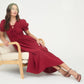Mirah Smocked Front Tie Dress