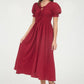 Mirah Smocked Front Tie Dress