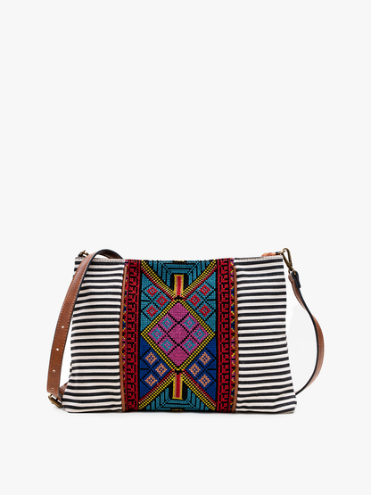 Felicity Aztec Embroidered Crossbody