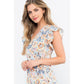 Flower Print Wrap Dress
