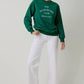 CREW NECK LONG SLEEVE "THE HOME BY 8PM CLUB" SWEATSHIRT