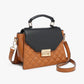 Lou Square Quilted Crossbody w/ Push Lock