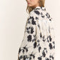 The Reba Floral Fringe Button Up Blouse