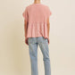 Raw Hem Soft Pink Flowy Top