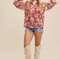 Floral Chiffon Poet Blouse