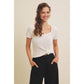 Square Neck Knit Top
