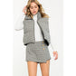 Houndstooth Puff Vest