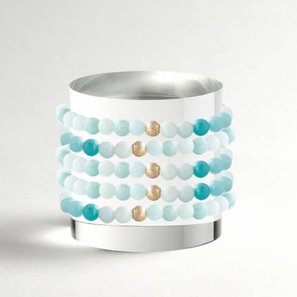 Gemstone Bracelets-Amazonite | 6mm |Crystals & Stones