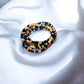 Black & Gold Beaded Game Day Bracelet Stack