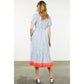 Jenny Blue Print Maxi Dress