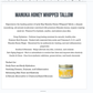 9oz Manuka Honey & Rosehip Tallow Body Butter