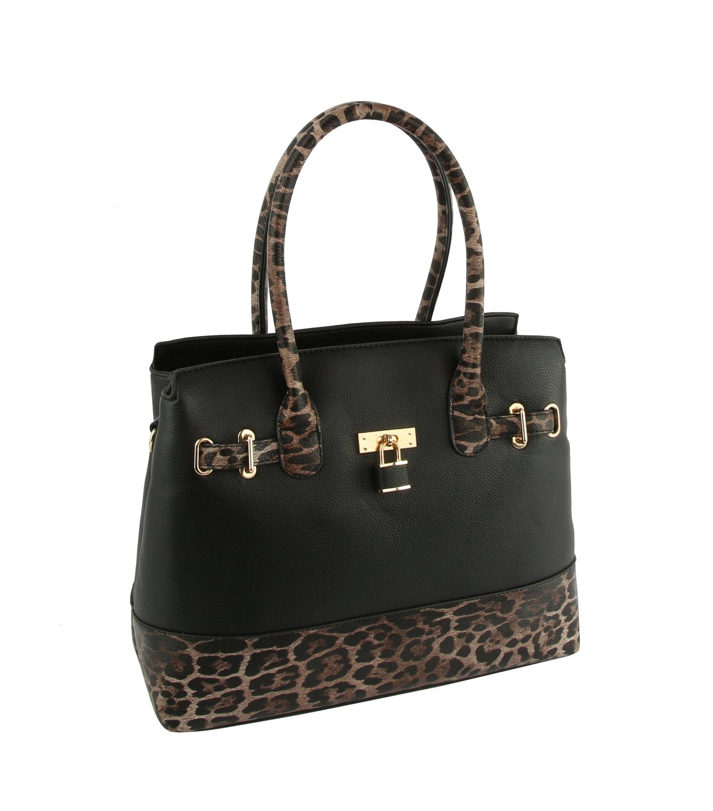 Women's Satchel Purse Shoulder Bag - Vegan Leather