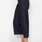High Waisted Side Seam Braid Detail Crop Wide