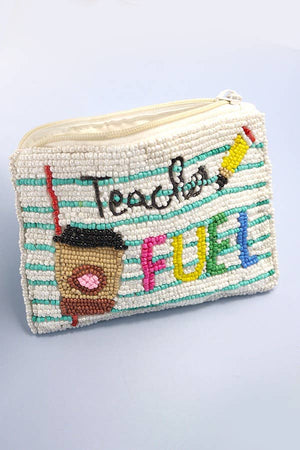SALE TEACHER FUEL SEEDBEAD COIN PURSE