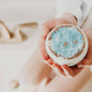 Turquoise Crystal Bath Bomb – Blue + Gold