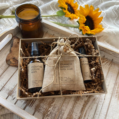 SALE Relax Gift Set | Pillow Spray | Oatmeal | Relax Roller