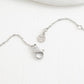 Alexis Silver Heart Necklace- Stainless Steel Charm Necklace