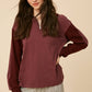 Half-Zip Pullover Top