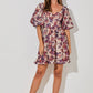 Vanessa Floral Bubble Sleeve Mini Dress