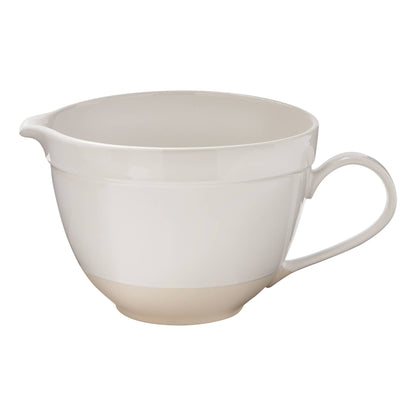 Bowl With Handle - White