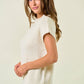 Lilac Drop Shoulder Mock Neck Sweater Top