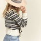 Lovely Bow Striped Sweater