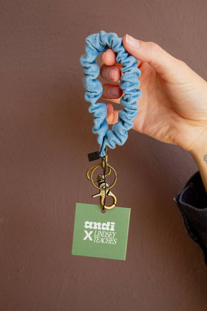 Baby Blue Jean Keychain