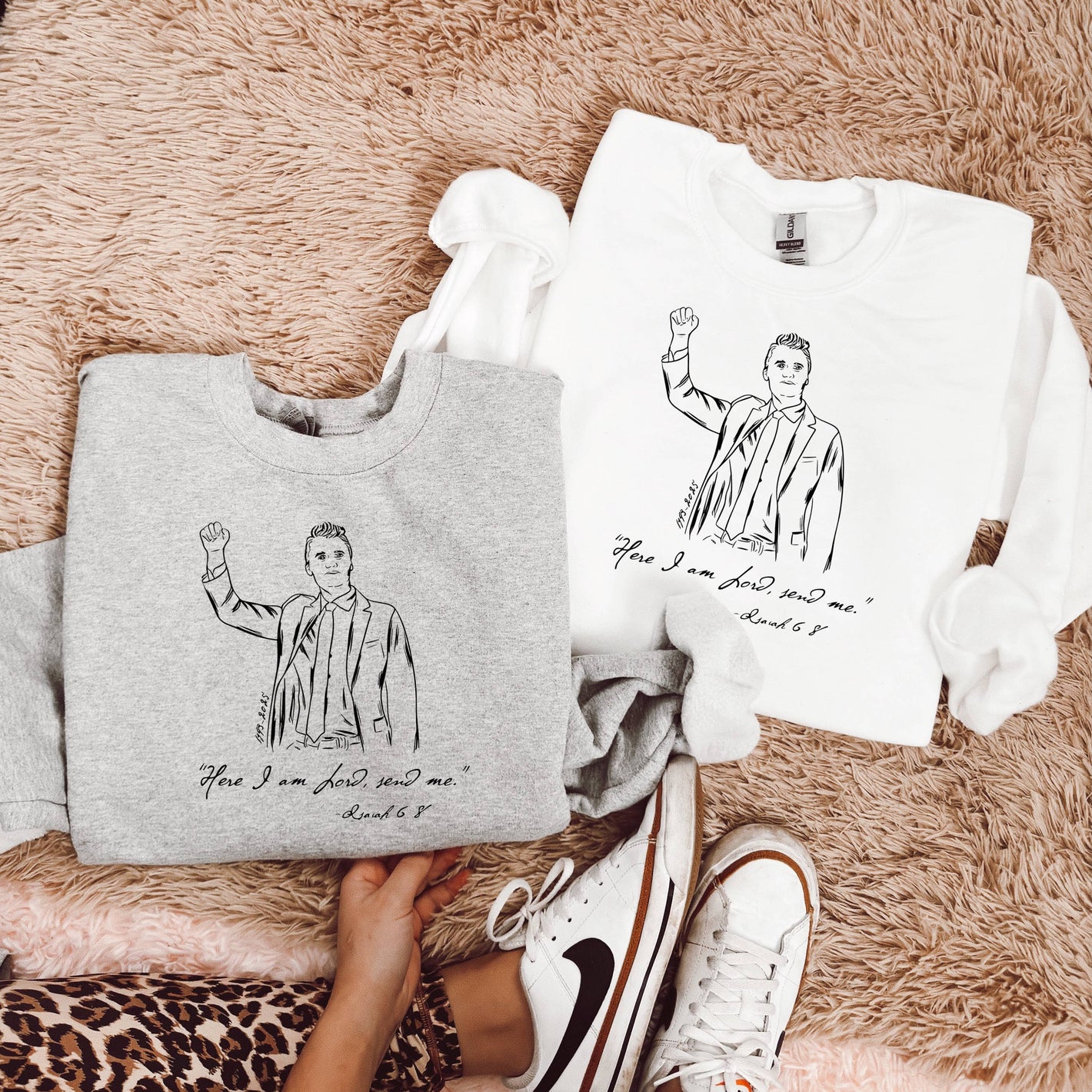 Charlie Kirk here I am Lord send me sweatshirt tee shirt