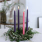 Taper Candles – 100% Pure Beeswax – Advent 12” Hand-Dipped