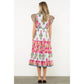 JoJo Flutter Sleeve Tiered Floral Maxi Dress