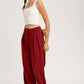 Pleated Wide-Leg Trousers