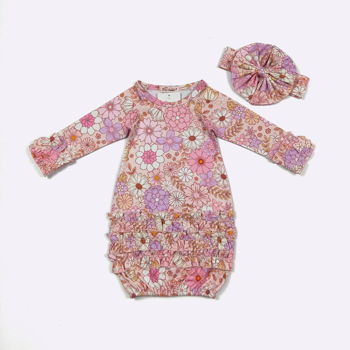 Whisper Petals Baby Gown
