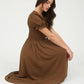 Nadine Puff Sleeve Midi Dress