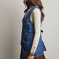 Braided Trim Denim Vest