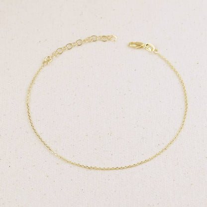 0.9mm Link Chain Anklet