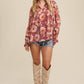 Floral Chiffon Poet Blouse