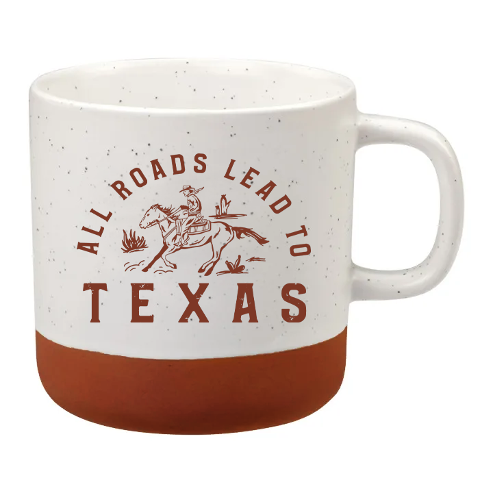 All Roads Lead To Texas - Speckled Mug 