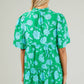 Waterlilly Floral Tomales Split Neck Shift Dress