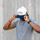 DadVibes 5 Panel Hat (Cream/Navy)
