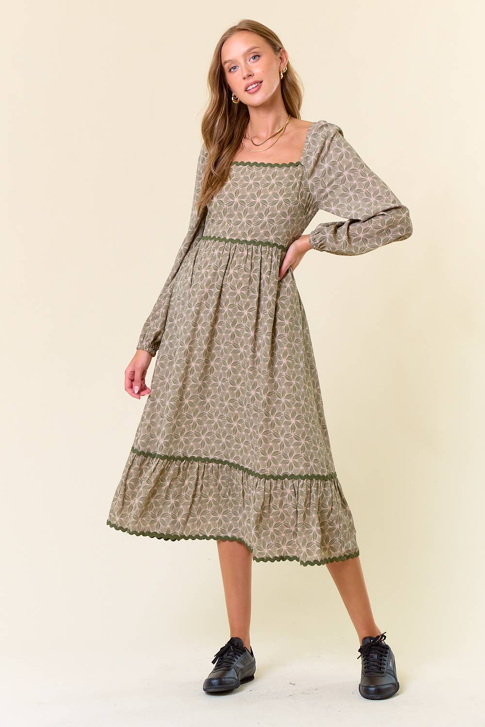 Tracy Tiered Midi Dress