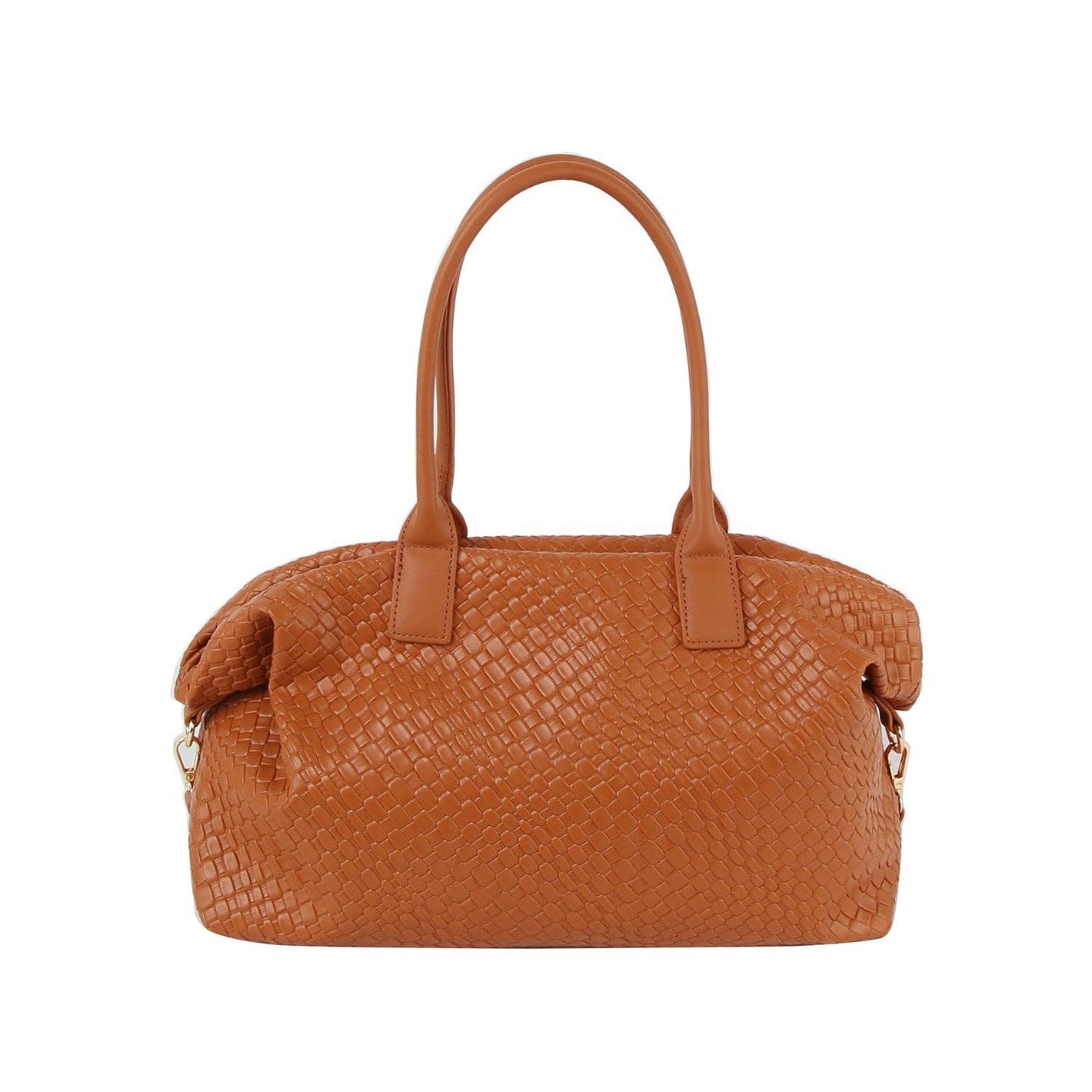 Textured Duffle Bag with Crossbody Strap