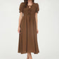 Nadine Puff Sleeve Midi Dress