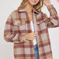 SALE PLUS SIZED Classic Plaid Brushed Jacket