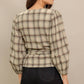 A Woven Plaid Top