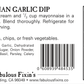 Italian Garlic Dip