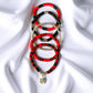 Red and Black Game Day Bracelets